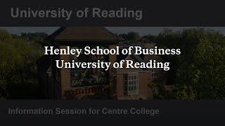 University of Reading Henley School of Business