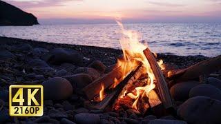 The Sea and the Sound of the Bonfire