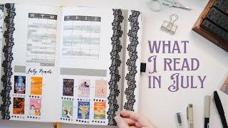 Everything I Read in July  + August Reading Journal Spread Ideas