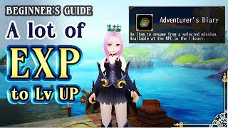 How to obtain the Adventurer's Diary? How to level up fastest - Toram Online