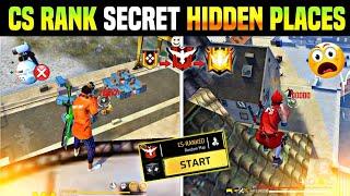 Cs Rank-10 Secret Hidden Places For Grandmaster  Top 10 Hidden Places Free Fire 2024