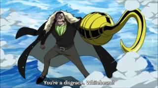 One Piece Crocodile Shout At Whitebeard Marineford