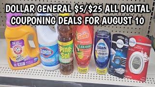 DOLLAR GENERAL $5/$25 ALL DIGITAL COUPONING DEALS FOR OCTOBER 12.