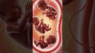 triplets babies inside the womb #pregnant #pregnancybyfaith #baby #animation #triplets #twinparents