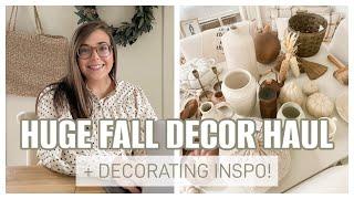 FALL DECORATING IDEAS | HUGE FALL DECOR HAUL 2022 | COZY, NEUTRAL, THRIFTED FALL DECOR