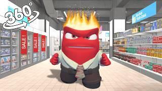 Inside Out ANGER In Supermarket! 360˚ VR