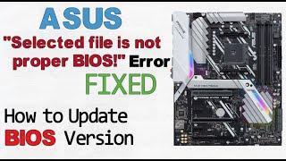 Asus Motherboard BIOS Update | Error message Fixed