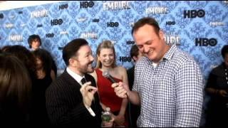 Ricky Gervais talks 10th Anniversary The Office with Brad Blanks in New York City