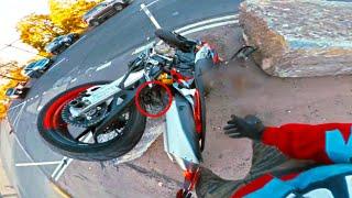 EXPENSIVE BIKES FALL TO PIECES - CRAZY Motorcycle Moments 2024