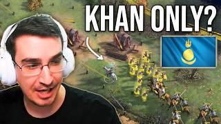 Beasty Going Khan Only vs a Random Guy on Ladder in AOE4...