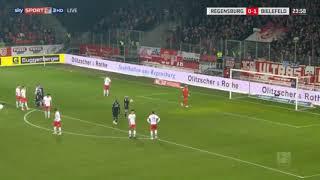 Regensburg 0-2 Bielefeld - Andreas Voglsammer 25'