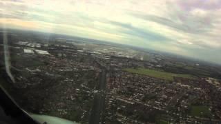 A321 PILOTSView CROSSWIND Landing London Heathrow 27R