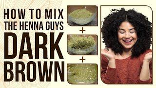 How To Mix: Dark Brown Henna Hair Dye (2 Step-Process)