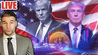 LIVE: Trump Speaks Tariffs | Trading & Analysis (Insane Bitcoin Altcoin Price Action)