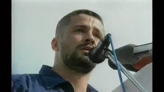 Naser Oric is crying after anger from Srebrenica Muslims