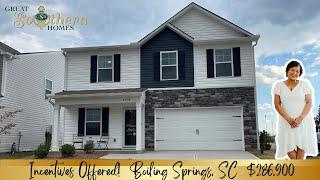 New Homes in Boiling Springs, SC | Great Southern Homes | Benjamin Floor Plan | Hazelwood Community