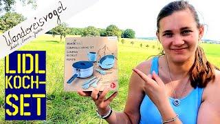 Was taugt das LIDL Rocktrail Kochset Camping 12-teilig? Unboxing,  Review,  Vergleich & Fazit