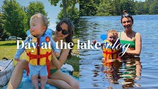 Lake day with our baby! | picnic lunch recipe & lake day essentials