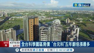 全台科學園區房價！"台元科"五年翻倍漲最多 竹科.楠梓房價5年漲逾6成 科技新貴撐買盤｜記者 李孟珊 蘇耘寬｜【台灣要聞】20230627｜三立iNEWS