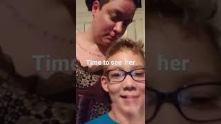 it's finally time to show my mom on camera she was shy