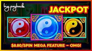 SUPER RARE JACKPOT! ALL 3 POTS AT MAX BET! Dragon's Law Slots!