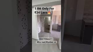 1 Rk best budget flat in Mira road | ₹34 lakhs | 8879966411