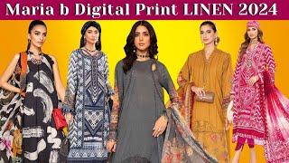 Maria b linen latest M print 2024 Wholesale Discount price