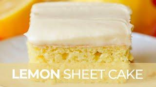 Delicious Lemon Sheet Cake