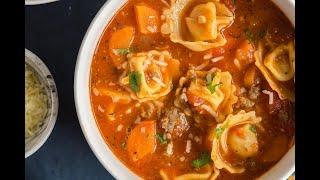 Sausage Tortellini Soup | The Recipe Rebel