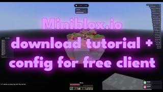 How to play on Miniblox with any FREE CLIENT | ft. LiquidBounce Next Gen Config Download