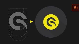 Creative Golden ratio logo illustrator cc 2020 | Minimalist logo design free tutorial