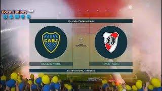 Presentación de Boca Juniors vs. River Plate en PES 2019