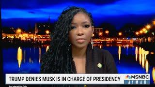 Rep. Jasmine Crockett CALLS OUT Trump & Elon Musk "Situationship" on MSNBC