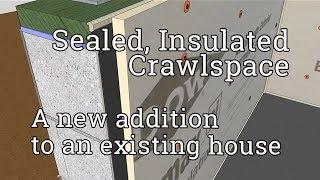 Sealed and Insulated Crawlspace Animation