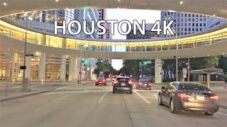 Houston 4K - Sunset Drive - Driving Downtown