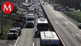 En Veracruz, transportistas protestan en la Córdoba-Puebla