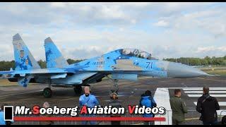 Su27 FLANKERS, Ukrainian AF;  ARRIVALS at Kleine Brogel