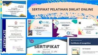 SERTIFIKAT PELATIHAN DIKLAT ONLINE