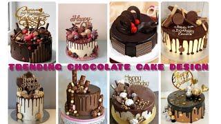 Trending Chocolate cake design /Simple chocolate cake ideas/ Birthday cake design for men.