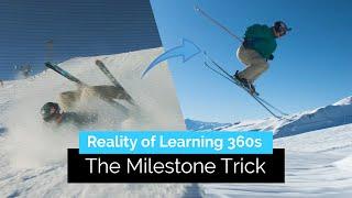 The Reality of Learning How to 360 on Skis | Milestone Tricks