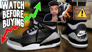 WATCH BEFORE BUYING Jordan 3 Black Cement REVIEW + On FEET