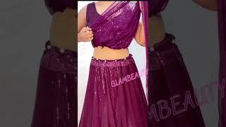 Drape your saree in beautiful lehenga style | #shorts #youtubeshorts