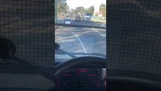 burnout HQ Monaro gets caught by police