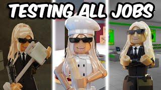 TESTING ALL JOBS IN BLOXBURG...