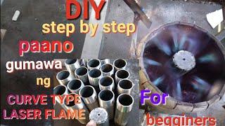 DIY* STEP BY STEP FULL TUTORIAL HOW TO MAKE CURVE TYPE LASER BLUE FLAME WASTE OIL STOVE/PAANO GAWIN
