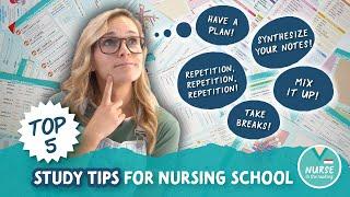 5 Tips For Studying In Nursing School  l  How To Take Notes ️