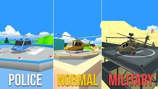 Dude Theft Wars All The Helicopters in This Game !!! 