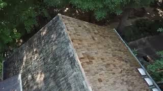 Cedar Shake Roof Cleaning Drone Video