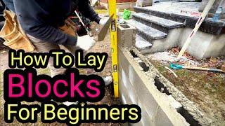 How To Lay Blocks For Beginner DIY