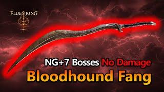 Elden Ring - Bloodhound Fang vs NG+7 Bosses (No Damage) [1.16 ver]